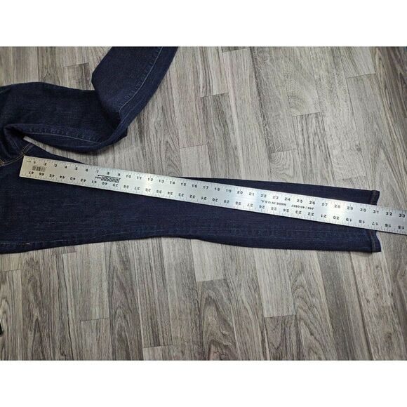 (3/$35) Old Navy Maternity Womens Size 2 Long Skinny Side Panel Denim Blue Jeans - Picture 8 of 10